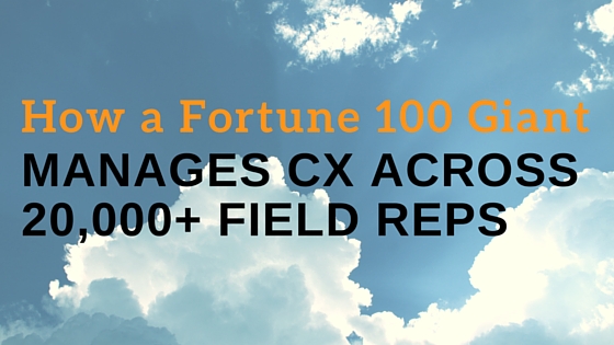 How a Fortune 100 Giant Manages CX Across 20,000+ Field Reps